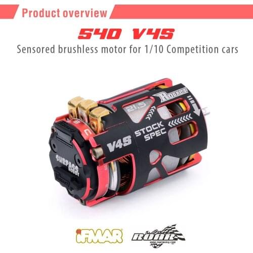 SURPASS HOBBY Rocket 540 V4S Brushless Motor Sensored Motor for 1/10 1/12 RTR F1 Rc Car Competition Racing RC Drift Car Trx4