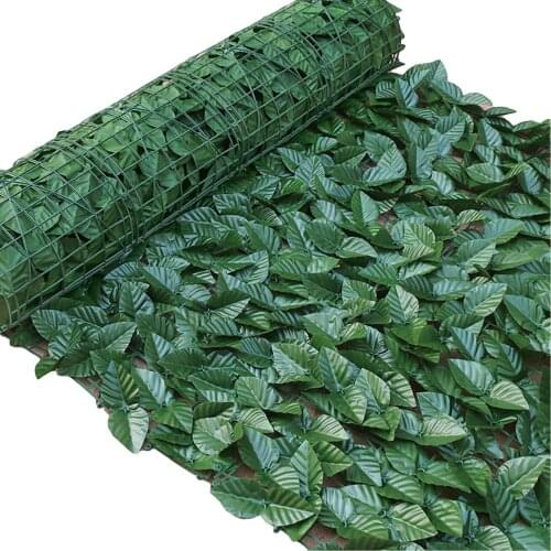 Artificial Plant Leaf Fence Privacy Hedge Plant Panel Decoration for Garden / Courtyard 2021 New