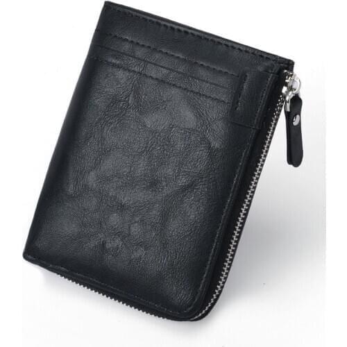 New Wallet Men Soft PU Leather wallet with removable card Anti-theft multifunction wallet purse male clutch top quality