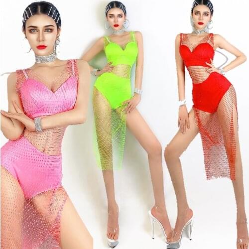 Nightclub Bar Ds DJ Chinese Folk Dance Costumes Sexy Bikini Sets Women Jazz Gogo Dance Stage Costumes Festival Outfits DN7105