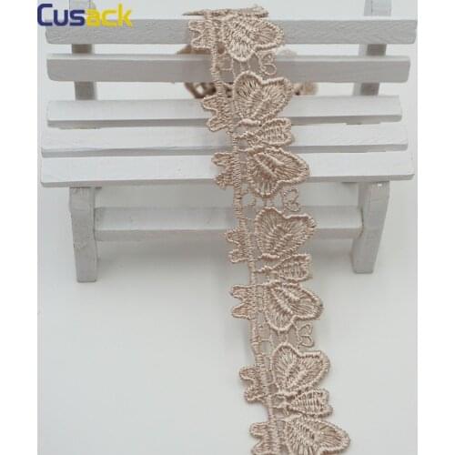 Cusack 2 yards 3 cm Butterfly Lace Ribbon Trim for Headband Garment Dress Belts Curtain Sofa Trimmings Sewing Lace Fabric