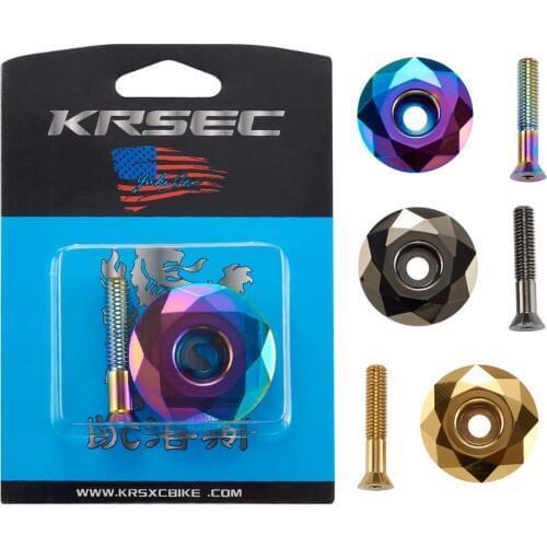 1pcs Mountain Bicycle Bowl Cover + Screw 3 colors Stem Top Cap Cover Headset Screws Bicycle Cycling Accessories Set