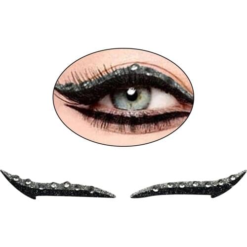Lazy Reusable Eyeliner Stickers Double Eyelid Line Makeup Shiny Sticker Tool