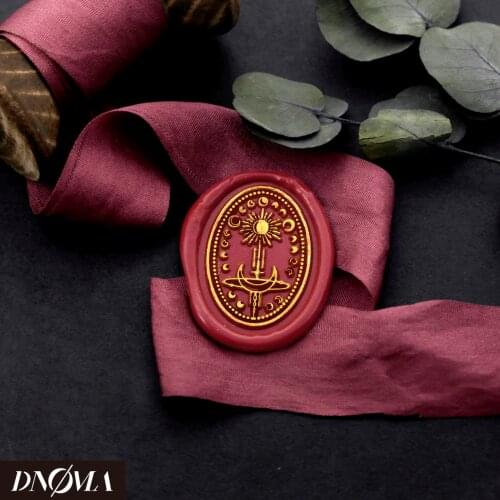 Moon Sun Galaxy Universe Stamp Wedding Wax Seal Stamp