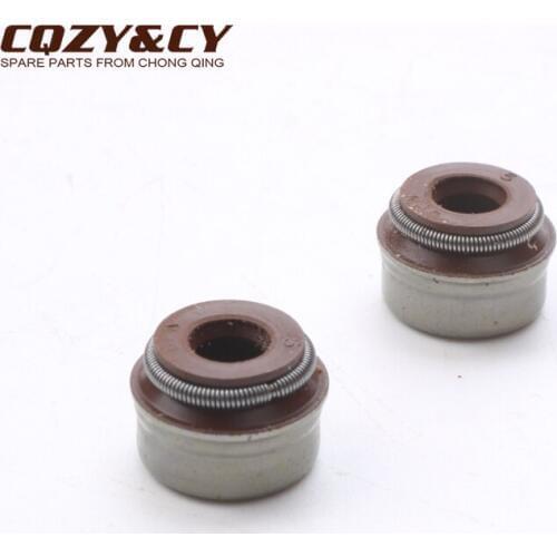 Valve stem oil seal for Piaggio Zip Fly Liberty Free 50 100 Beverly Hexagon Gtx 125cc 436438 100669210 4-stroke