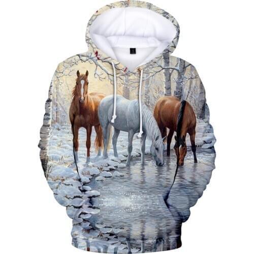 Classic Animal Dinosaur Horse Chicken 3D Hoodies Sweatshirts Boys/Girls Long Sleeve Hoodie Fashion Casual Funny Child Pullovers