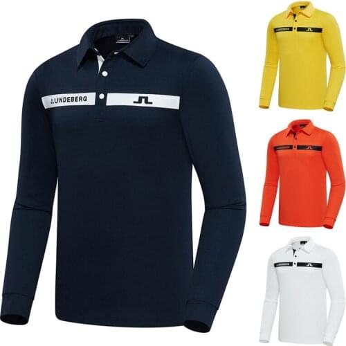 Summer Spring Golf Wear Mens Long Sleeve T-shirt Breathable Sportswear Outdoor Leisure Golf Polo Shirt S-xxxl Sports