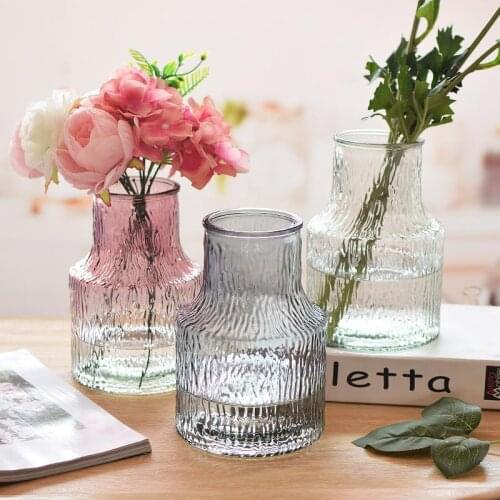 New Creative Glass Vase Home Living Room Hydroponic Flower Arrangement Decoration Dired Flower Florist Transparent Vases