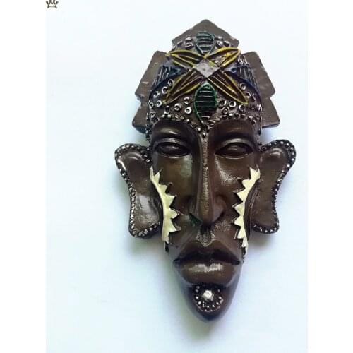 African Indigenous People Indonesia World Tourism Commemorative Refrigerator Magnet 3D Resin Refrigerator Magnet for Home Decor