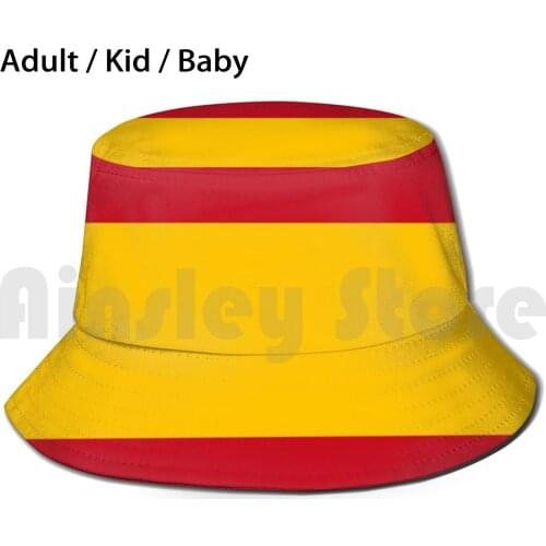 Flag Of Spain Sun Hat Foldable UV Protection Spanish Spain Flag Spaniard Flags Emblem Symbol Country Nation