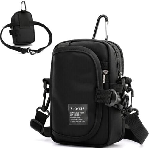 Tactical Man Messenger Bag CellPhone Holster Outdoor Flap Shoulder Pouch Waist Pack Crossbody EDC Tool Pouch Coin Purse