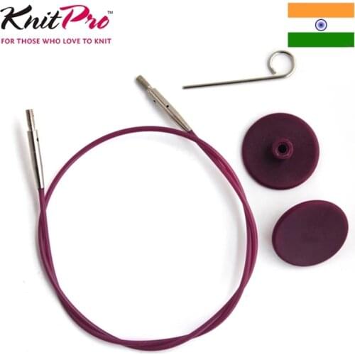 KnitPro Interchangeable Knitting Needle Cable Purple Cable