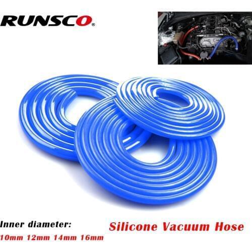Universal 10mm/12mm/14mm/16mm Auto Car Vacuum Silicone Hose Racing Line Pipe Tube Red Blue Black