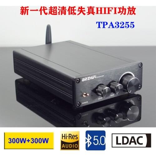 TPA3255 Audiophile HIFI Bluetooth 5.0 High Power Amplifier Board Digital Amplifier 300W+300W