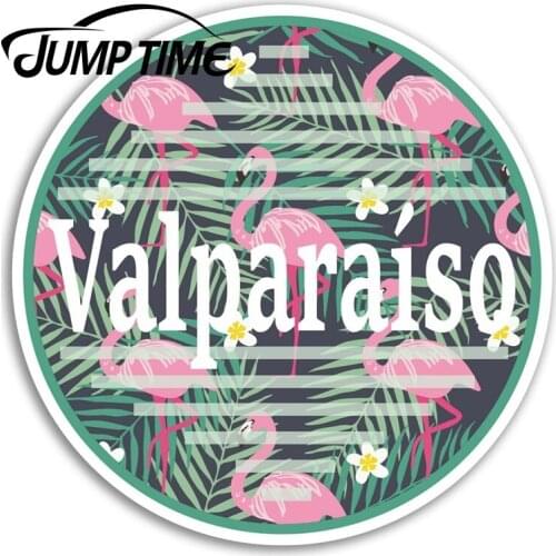 Jump Time for Valparaíso Chile Vinyl Stickers Travel Sticker Laptop Luggage Truck Window Bumper Decal Waterproof Accessories