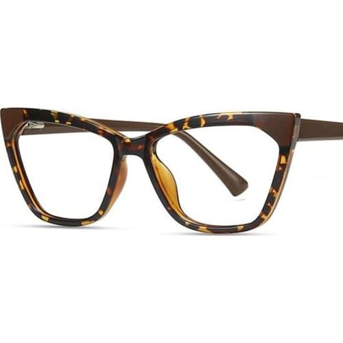 Vintage Cat Eye Frame Anti-Blue Light Flat Glasses Personality College Style Original Design Clear Lens Eye Glasses Protection