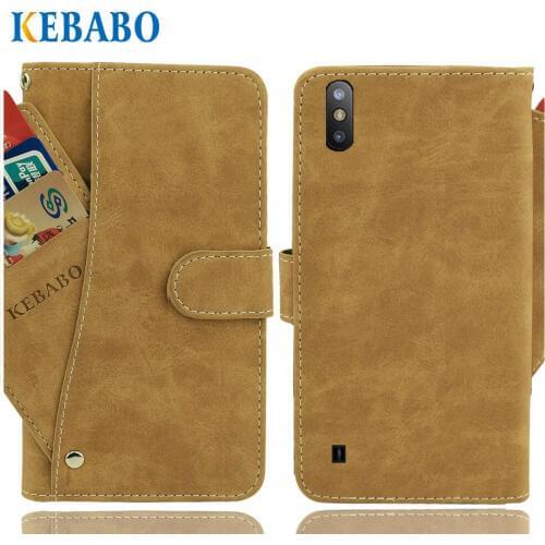 Vintage Leather Wallet Tecno Camon iAce 2 Case 5.5" Flip Luxury 3 Front Card Slots Cover Magnet Stand Phone Protective Bags