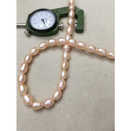 14K Yellow Gold with 8-9mm Drop Pink South Sea Pearl Necklace 18"