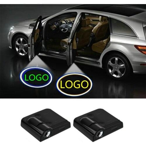 2X LED Car Door Welcome Light Projector Logo For Peugeot 5008 508 108 208 2008 308 SW 3008 GT 4008 408 407 307 1007 207 607 608