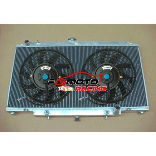 3 ROW Aluminum Radiator For Nissan Safari Patrol GU Y61 4.5 TB45E 6Cyl Petrol 4.5L AT/MT GR 1997-ON + Fans 1998 1999 2000 2001