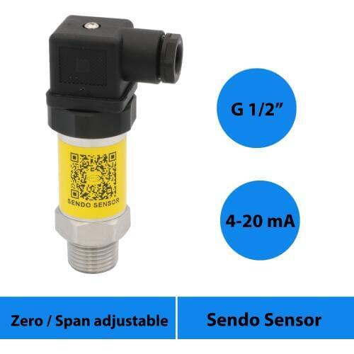 4 20 mA pressure sensor transmitter, 2 wire, 35 kpa, 350 mbar, 4 bar, 10bar, 20MPa, 200bar, 400bar, 40mpa, g 1/2 inch connection