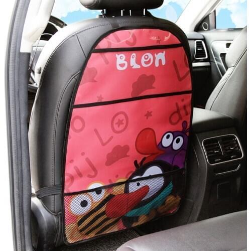 Car Backseat Organizer -Kick Mat Seat Protector with Tablet Holder Fabric and Multi Pocket - Universal fit Travel Accessories