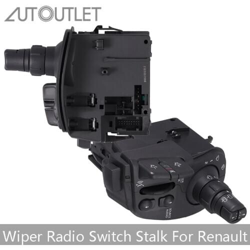 AUTOUTLET Wiper Radio Switch Stalk For Renault Clio MK3 2005-2012 7701068114 Wiper Stalk Switch