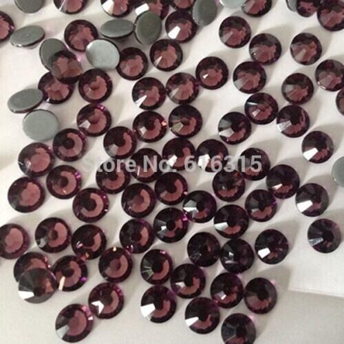 Free shipping !!! Korea rhinestone SS 20 50 gross Hot fix rhinestone Amethyst for hot yoga clothes