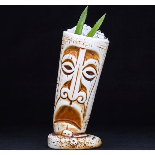 530ml Hawaii Ceramic Tiki Mug Creative Porcelain Beer Wine Mug Cup