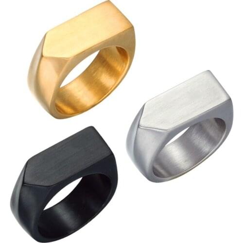 MIQIAO Stainless Steel Titanium Arrow Vintage Hip Hop Rings for Men Women Couple Friends Gift Fashion Jewelry Bague Anel Punk