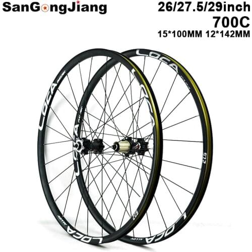 MTB Road Mountain bike wheel set 24 hole barrel shaft straight pull spokes six-claw tower base bicycle 26 27.5 29 inch 700C