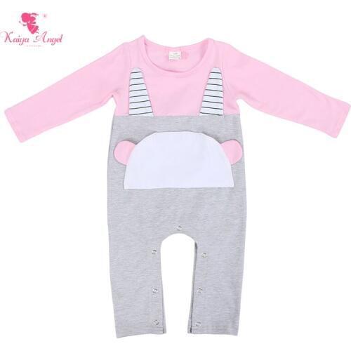Kaiya Angel 2017 Hot Newborn Baby Girl Winter clothes Cute Factory wholesale Cotton Cute Baby Boy Romper Long Sleeve christmas