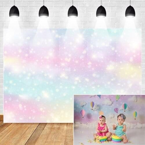 MOCSICKA Glitter Background Colored Spot Backdrop Birthday Party Photography Background Photo Booth Banner Cake Table Decoration
