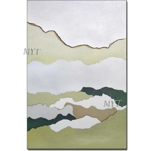 New Arrival Abstract Outdoor Mountain Landscape Oil Painting Picture Canvas Art Craft Hand Painted No Frame Wall Decorative Art
