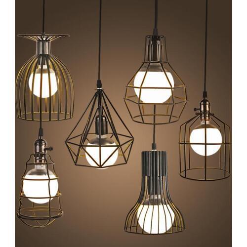 NEW Vintage Iron Pendant Light Industrial Loft Retro Droplight Bar Cafe Bedroom Restaurant American Country Style Hanging Lamp