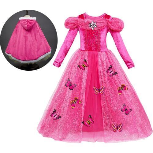 Autumn Winter Gown Baby Long Sleeve Kids Carnival-outfit-for-girls Carnaval New Year Costume Princess Girls Dress Clothes