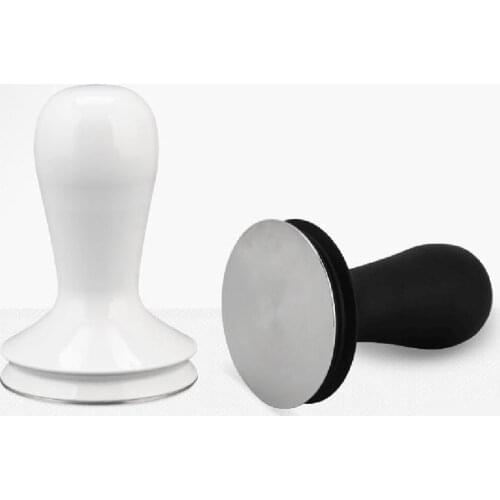Coffee Bean Press 58mm Tamper Barista Powder Hammer Press Tool Black/White