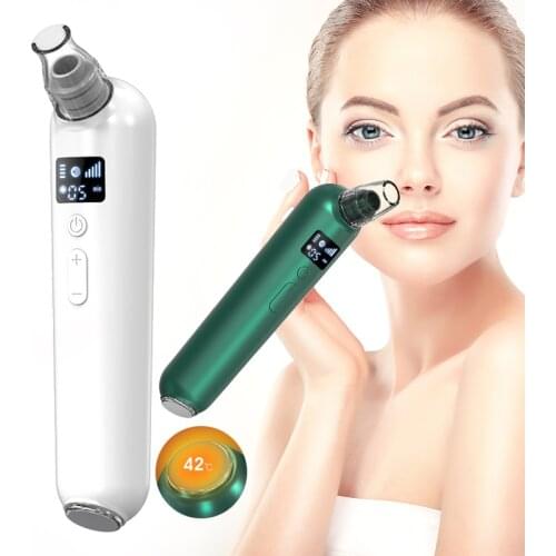 Heated Acne Remover Pore Vacuum Cleaner for Nasal and Facial Skin Acne Skin Care Blackhead Remover Dark Spots Vacuum Cleaner