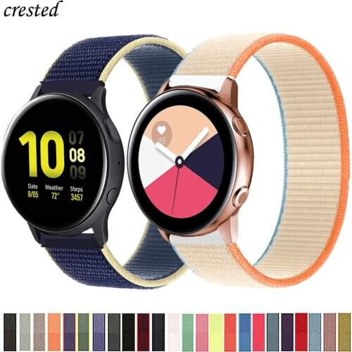 20mm/22mm band For Galaxy Watch active 2/3 45mm/46mm/42mm Samsung Gear S3 Frontier Nylon Bracelet Huawei watch GT 2 2e pro strap
