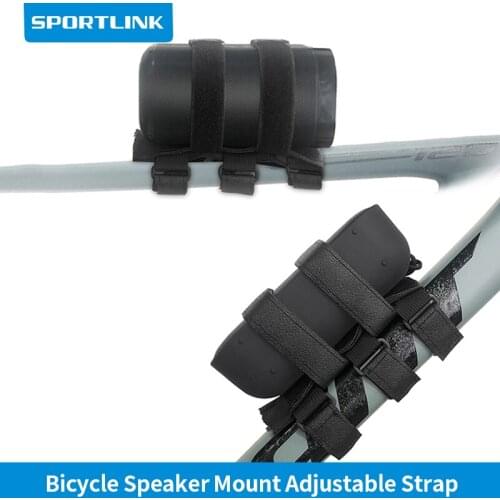 Bicycle Speaker Mount For Adjustable Strap Most Bluetooth Holder Bike Top Tube Attachment Wireless Portable Cycling Accessory