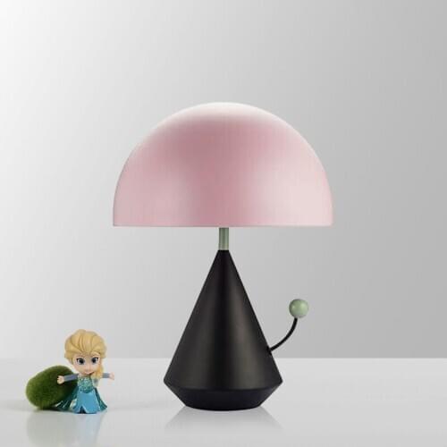 Contemporary and contracted children room lamp French mushroom designer lovely model bedroom study desk lamp