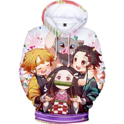 3D Child Hoodie Japan New Anime Demon Slayer Blade Hoodies Sweatshirts Sudaderas Harajuku Streetwear Women Men Clothing Clothes