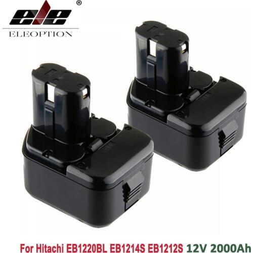 High Quality 2x 2000mAh 12V 2.0Ah Battery for Hitachi EB1214S 12V EB1220BL EB1212S WR12DMR CD4D DH15DV C5D