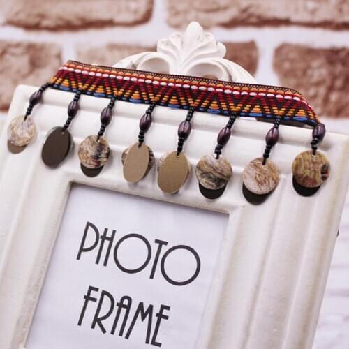 Polyester Braided Lace Trim Fringe Tassel Fabric Shell Garment Sewing Clothes DIY Supply Wedding Home Accessories 15mm 0.9m 1PC