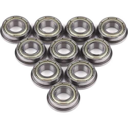 10 Pcs F688ZZ Flanged Radial Ball Bearings Metal Steel Double Shielded Flange Ball Bearing, 8 x 16 x 5mm for Motor CNIM Hot