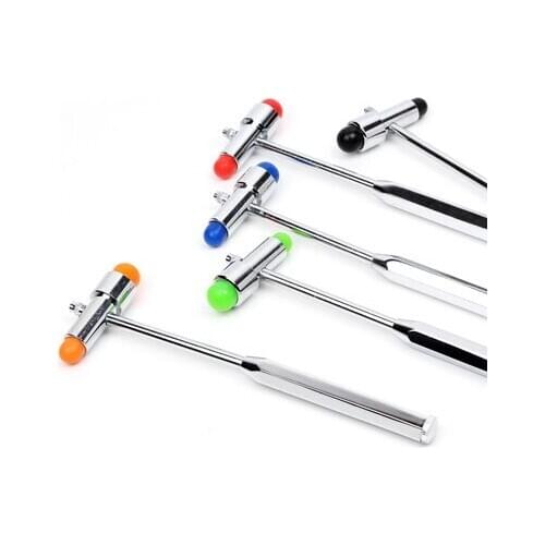 2pcs Buck Hammer Pin & Brush Neurological Diagnostic Examination Medical Reflex Percussion Dual Head Hammer Healthy Check Tool