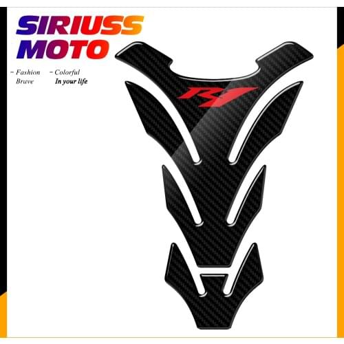 3D Carbon Look Motorcycle Tank Pad Protector Stickers Case for Yamaha YZF-R1 R1 Tank