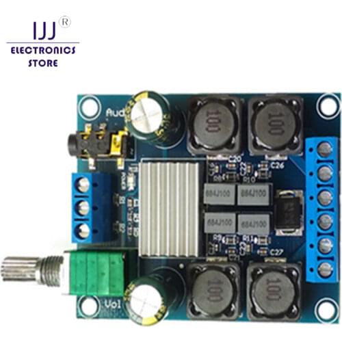50W x 2 TPA3116D2 Dual Channel DC 4.5-27V Digital Power Audio Music Speaker Amplifier Board Stereo High Efficiency Module