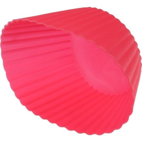 6 Pcs Silicone Cake Cupcake Cup Cake Tool Bakeware Baking Silicone Mold Cupcake and Muffin Cupcake for DIY by Random Color