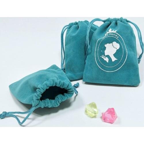 7*9 100pcs Suede Candy Gift Jewelry Storage Earrings Ring Packaging Bags Christmas Decorations for Home